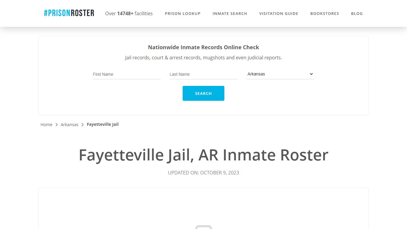 Fayetteville Jail, AR Inmate Roster - Prisonroster