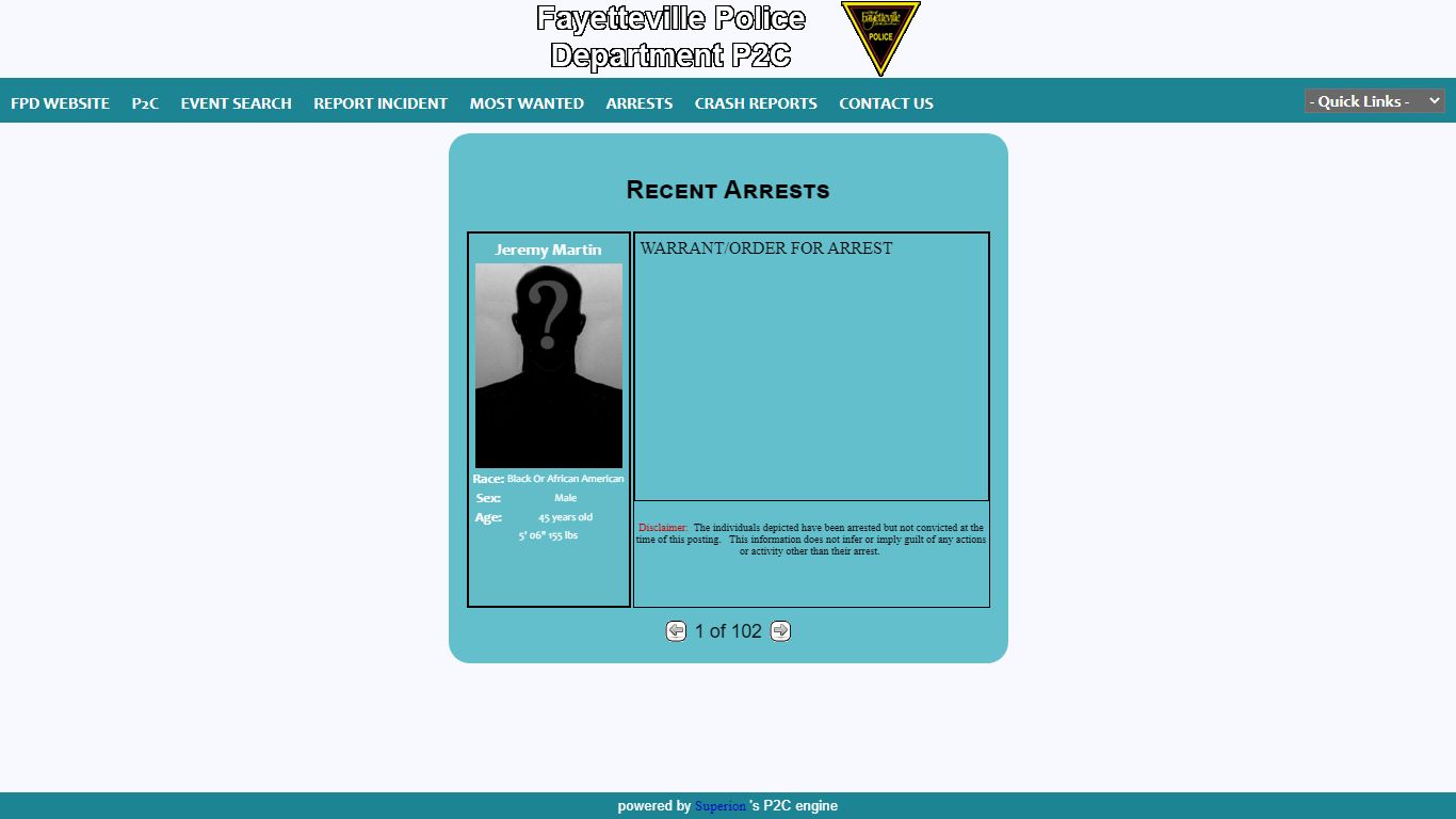 Fayetteville Police Department P2C